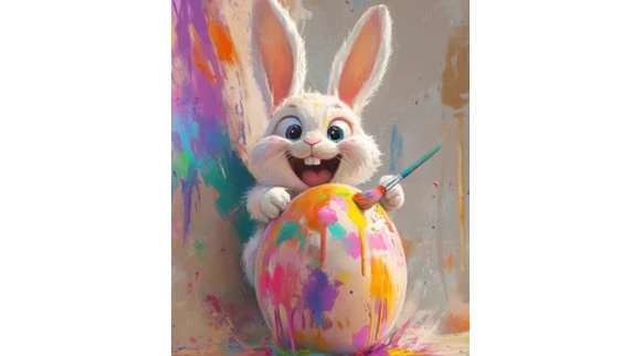 Osterhase zur Bearbeitung 2026